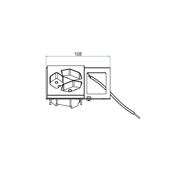 Produktbild UBD 133 139  -  Steckdoseneinsatz für 3 FLF, inkl. 1x 3xT13, weiss